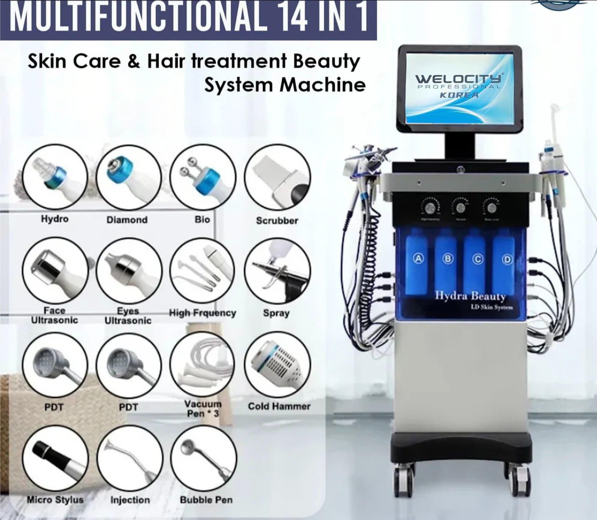 14 in 1 Hydra facial machine 